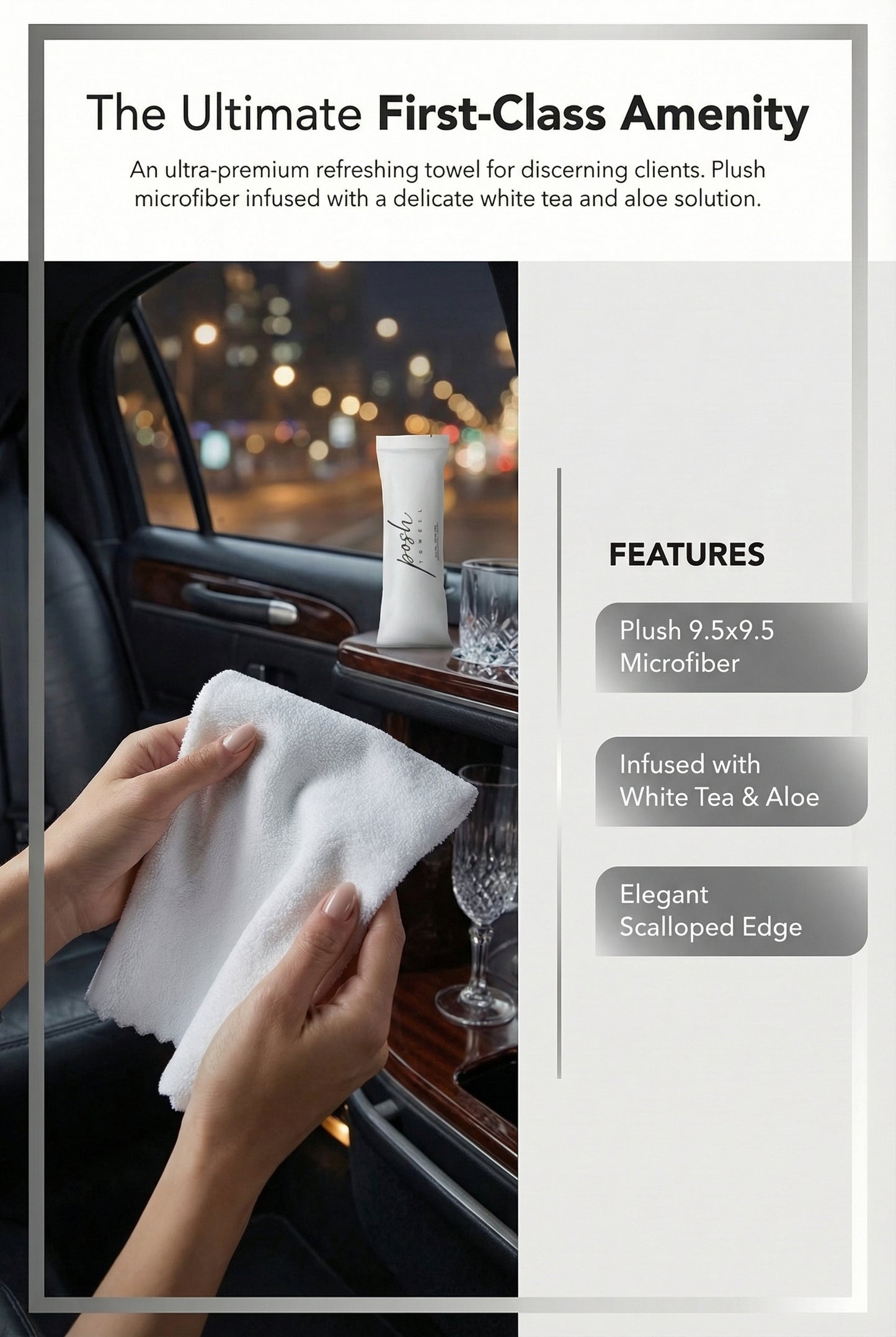 Premium Refreshing Towels - 400 Units (1 Case) | POSH TOWELS™